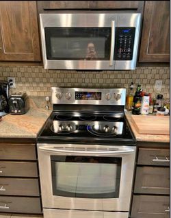Fridge, stove, dishwasher, and microwave
