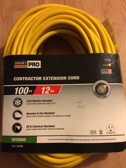 Smart Electrician Pro 100ft 12GA Contractor Extension Cord