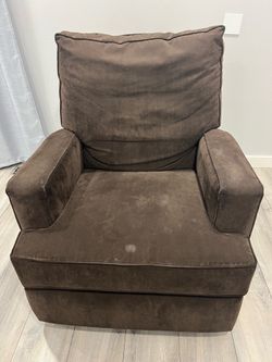 Brown recliner chair