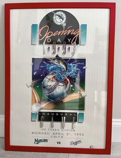 Miami Marlins Inaugural Year Poster 1993