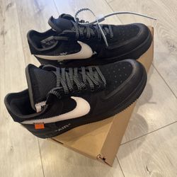 Nike Off White Air Force 1 “The 10” Size 6 / Black