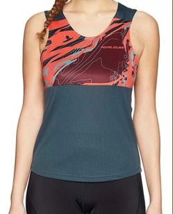 Pearl iZUMi Womens Summit Sleeveless Tank Top Mid Navy/Port Composite,Size: XS, New