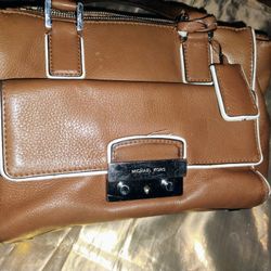Michael Kors Bolsa Café De Piel