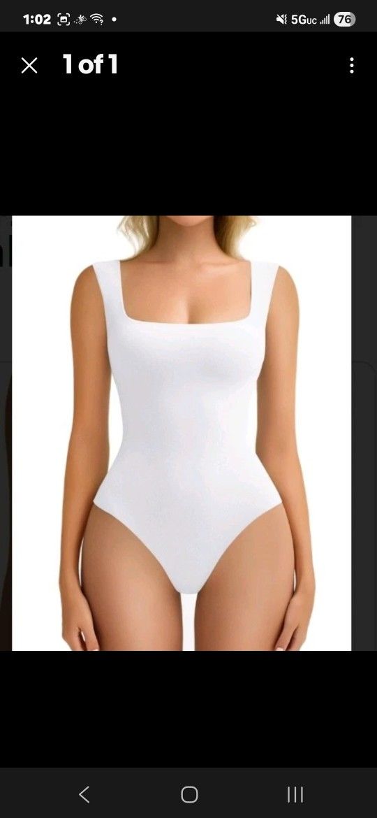 Avidlove Women's White Bodysuit Size Large