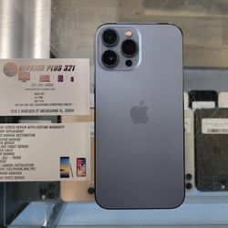 Blue iPhone 13 Pro Max 128gb AT&T Cricket Net10