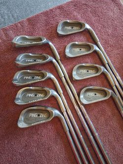 Mint ping ZING irons 9 club set new grips