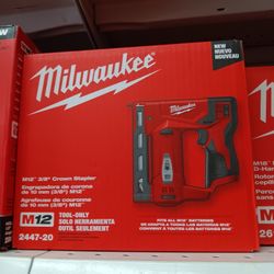 Milwaukee new 3/8" Crown Stapler 12M