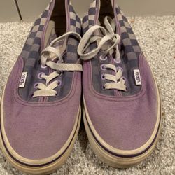 Purple Checkered Vans 