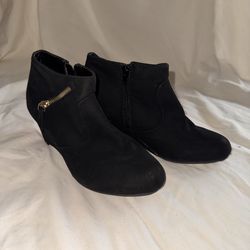 Suede booties