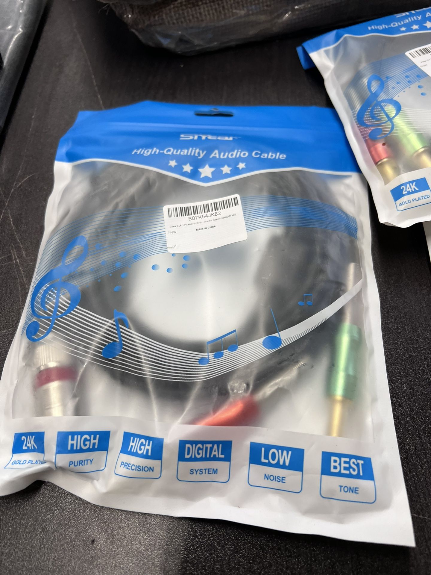 SiYear XLR 3 Pin to Double 6.35mm 1/4" TS Male Y Splitter Cable, Dual Mono (1/4 inch) 6.35mm to XLR Male Plug Stereo Microphone Cables(3.3Feet)