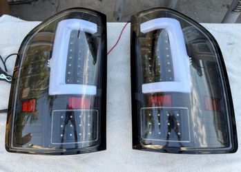 07-13 Chevy Silverado Black Full LED Tail Lights