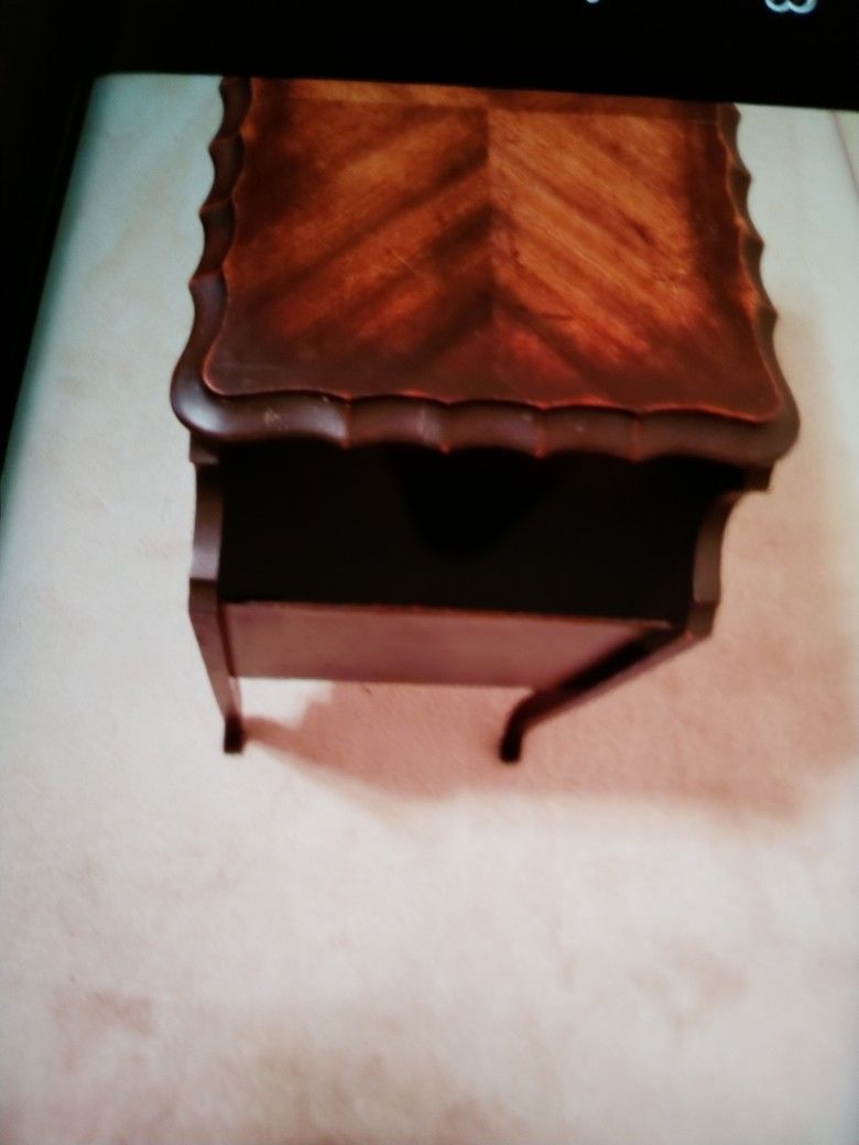 Vintage Antique Table/Magazine Racks on each end