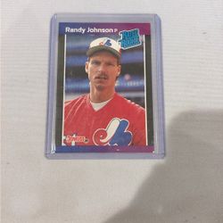 authentic 1989 randy johnson rookie card