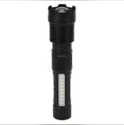 Tactical LED Flashlight with Side COB Light