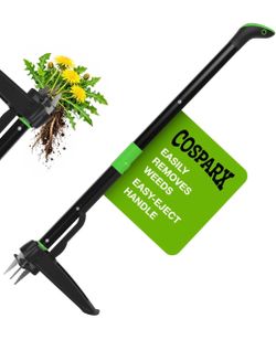 Weed Puller Tool with Long 43” Handle, No Bending, Easy Eject