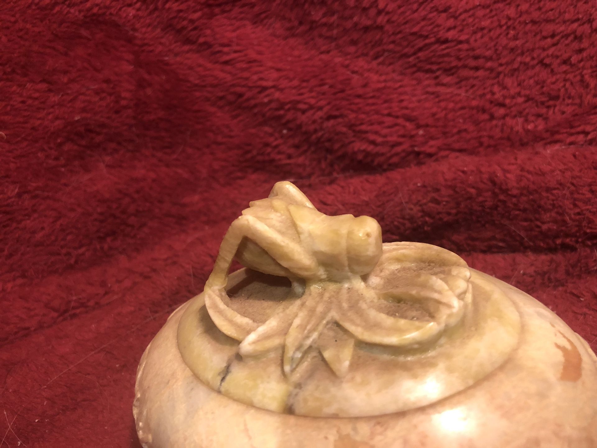 Sand stone grasshopper motif