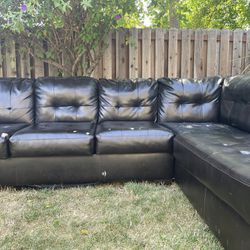 Leather Sofa Couch 
