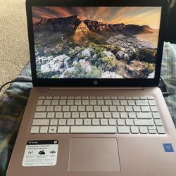 HP Stream Laptop Computer, Mouse, Computer Case