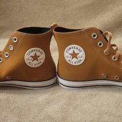 Leather High Top Converse 9.5