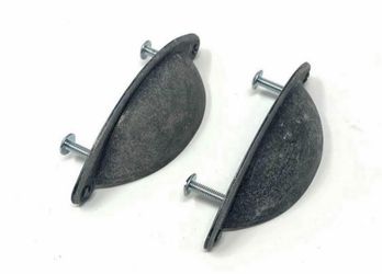 Pair of Cup Cabinet Drawer Pulls Hardware