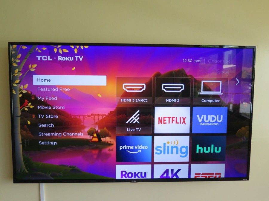 65" TCL 4K HDR Roku