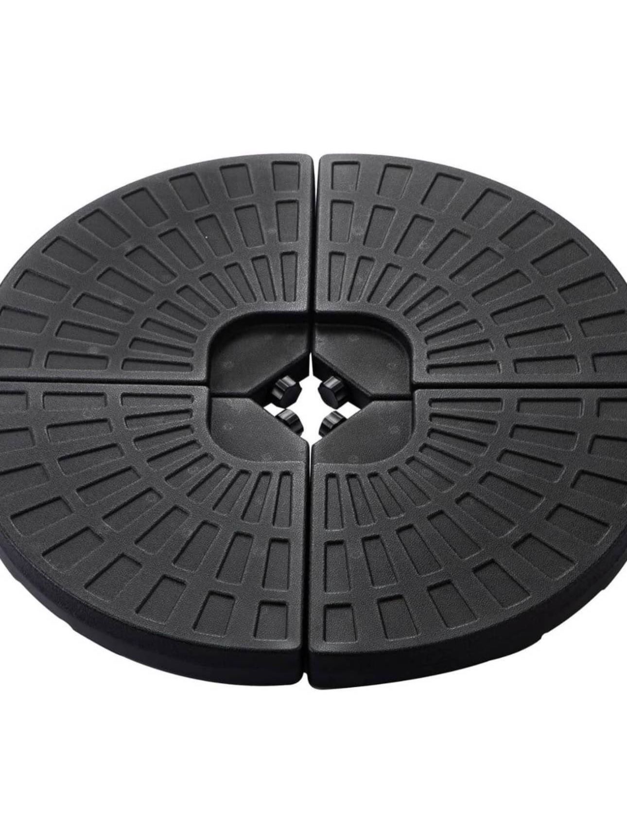 Umbrella Weight Base, 4 Pieces Base Stand Weight Set for Outdoor Patio Cantilever Offset Umbrella