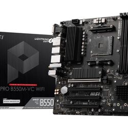 (Factory Refurbished) MSI PRO PRO B550M-VC WIFI AM4 AMD Micro ATX Motherboard