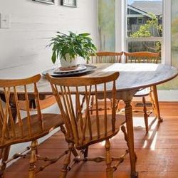 Antique Dining Table With 6 Chairs
