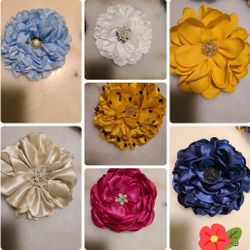 Flores Para El Pelo Y Adornos.para La Ropa