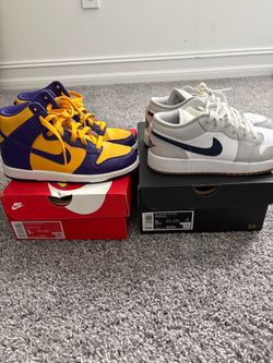 Air Jordan & Hi top Dunks size 3 & 5