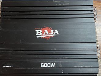Baja HA600 600 watt 2 Channel Amp AMPLIFIER BASS SPEAKER