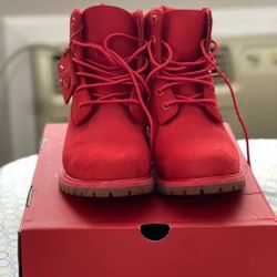 Women Timberland 6 Inch Boot '50th Anniversary - Medium Red