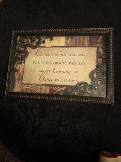 10 x 13 framed inspirational saying