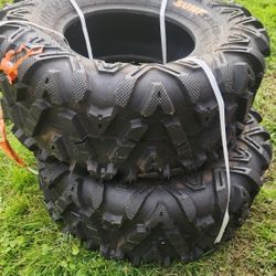 SunF A032 25x10-12 Turf & Trail ATV UTV Golf Cart Off-Road Tire