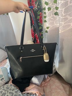 Coach Tote, black , large