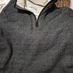 orvis classic collection1\4 ziper fleese linedxlarge