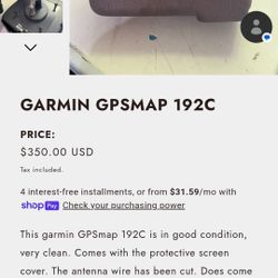 Garmen gpsmap 192C