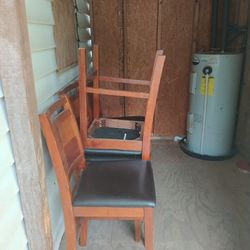 Four Wooden Chairs
