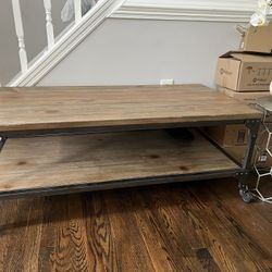Industrial coffee table with delivery