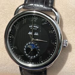 NEW Hermes Arceau Grande Lune Automatic 43mm Mens Watch