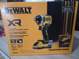 dewalt 20v xr 3 speed high torque impact driver kit
