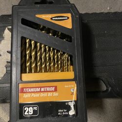 Split Point Drill Bit Set 