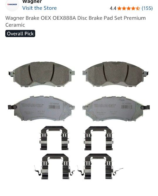 Infiniti G37 Front Brakes Wagner