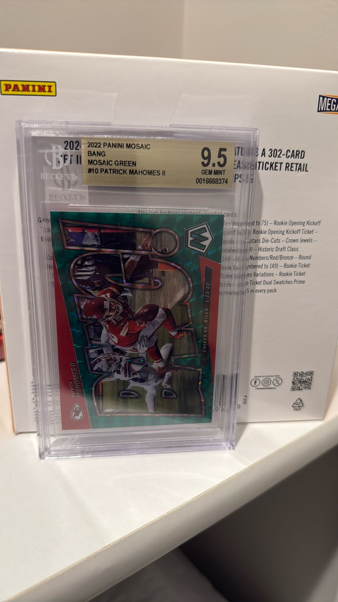 Patrick Mahomes Beckett 9.5