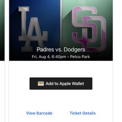 Dodgers vs Padres