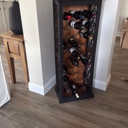 4ft Tall Wine Rack - Holds 30 Bottles 