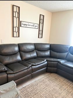 Two recliner couch