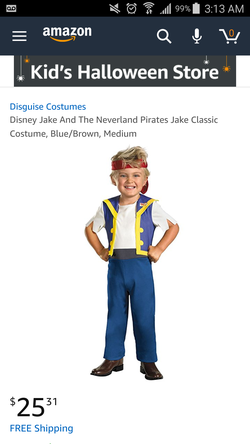 Disney Jake the Pirate Halloween Costume.