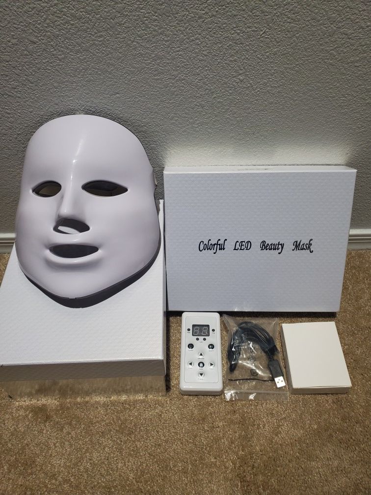 LED 7 settings face mask like new light therapy