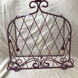 Beautiful Iron book holder with page weights